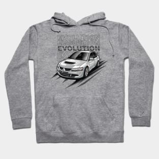 Lancer Evolution VIII Tuner (Pearl White) Hoodie